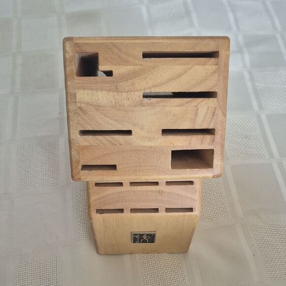 Henckels Wooden Knife Block 13 Slots by Natural Brown - Picture 15 of 16